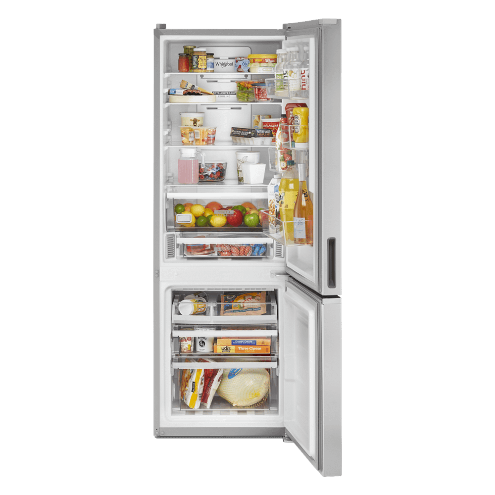 Brand New Whirlpool WRB533CZJZ 12.9 Cu ft Bottom-Freezer Refrigerator Dimensions: Depth 28 3/8", Height 71", Width 24 3/8