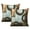 Géométrie Moderne Abstrait-77, variante sur Housses de Coussins Décoratives Audacieuses et Magnifiques - Design Sarcelle et Brun Qui Ajoute de l'Élégance à Toute Pièce