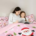 thumbnail image 4 of Manfei Kawaii Santa Claus Twin Bedding Sets 7-Piece,Cute Christmas Reindeer Bedding Comforter Set,Merry Xmas Sheet Sets For Teens,Breathable Home Decor Reversible, 4 of 8