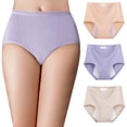 thumbnail image 2 of High Waisted Large Size Pure Cotton And Hygroscopic Menstrual Underwear High Waisted Menstrual Pants Underwear Menstrual Anti Side Leakage Aunt Pants, 2 of 5