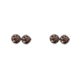 thumbnail image 3 of yingyy 1 Pair Round Earrings Fashionable Eye-catching Eardrops Jewelry Rhinestone Inlay Lightweight Ear Studs for Birthday Party Mixed Color 2Set, 3 of 6