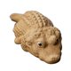 thumbnail image 5 of Estatua de cocodrilo hecha a mano, pequeña mascota de té, adorno, figura de cocodrilo en miniatura Marrón, 5 of 9
