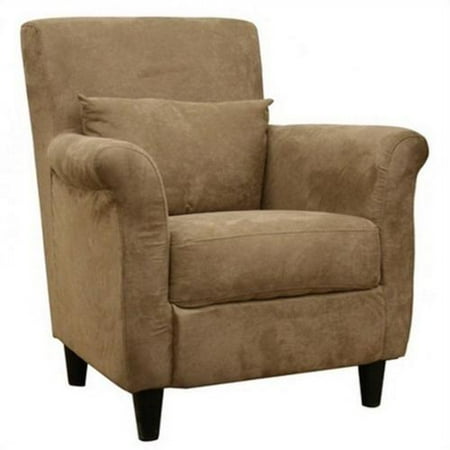 Baxton Studio Caramac Microfiber Accent Chair - Tan