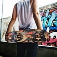 thumbnail image 7 of 33"x9" Skateboard Grip Tape Protector Sheets Nonslip Protection Griptape Sheet for Outdoor Sports Mushroom and Crescent Moon, 7 of 7