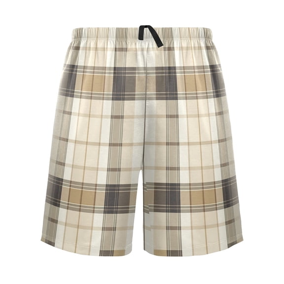 Relaxed fit printed pajama bottoms, sizes S to XXL Grid