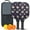 Pioneer Flower Floral-2, variant on Pickleball Paddles Set,Pioneer Flower Floral Print Pattern Fiberglass Surface Pickleball Racket Set with 2 Indoor Outdoor Pickleball Balls and Pickleball Bag,Pickle-ball Equipment