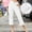White, variant on DuoJiaJ Womens Casual Solid Color Pockets Zipper Elastic Button Waist Pants Long Trousers Women’s Linen Casual Pants for Summer