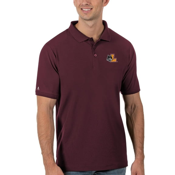Men's Antigua Maroon Loyola Chicago Ramblers Legacy Pique Polo