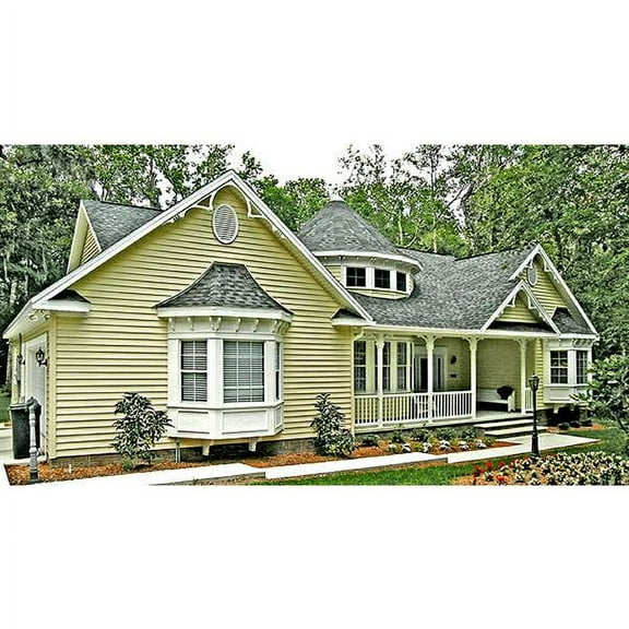 The House Designers: THD-7909 Builder-Ready Blueprints to Build a Country House Plan with Crawl Space Foundation (5 Printed Sets)