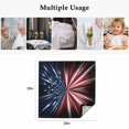 thumbnail image 5 of 4th of July Cloth Napkins, Patriotic American Flag Red Blue Stars Striped Washable and Reusable Dinner Napkins Set of 2, Table Napkin for Kitchen Party Birthday Wedding Hotel Housewarming 20"x20", 5 of 9
