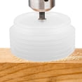 thumbnail image 1 of HAMPPLIES Transparent Drill Dust Guard with Dust Collection Bowl for Hole Saw and Ceiling Boards, 1 of 8