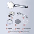 thumbnail image 3 of Handheld Shower Head with ON/Off Pause 3 Settings High Pressure Showerhead Adjustable Detachable Bathroom Shower Head Polished Bath Shower Head, 3 of 5