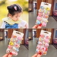 thumbnail image 4 of 10 pieces/set of girls' cartoon unicorn soft rubber hair clips, lollipops, cute fruit children's hair clips, fashionable hair accessories, 4 of 6