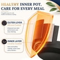 thumbnail image 5 of Haysky 16-in-1 8QT Electric Pressure Cooker Multi Cooker Rice Steamer Sauté Soup Yogurt Maker, Ceramic Pot, Silver, 5 of 8