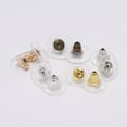 thumbnail image 1 of serony 100pcs Ear Nuts Metal Ear Back Stopper Rubber Earrings Stud Accessories DIY, Mixed Color, 1 of 7