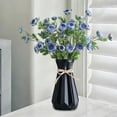 thumbnail image 4 of Imitation Porcelain High-Rim Vase, Elegant Plastic Flower Holder for Dried Floral Arrangements, Chic Decorative Vase for Home Decor, Modern Style Accents for Living Room or Office (Black), 4 of 7