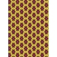 thumbnail image 1 of Ahgly Company Machine Washable Indoor Rectangle Transitional Brown Red Area Rugs, 4' x 6', 1 of 7
