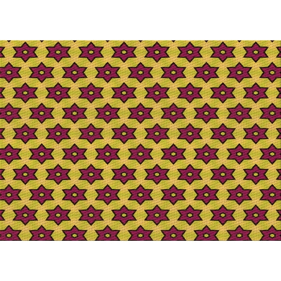 Ahgly Company Machine Washable Indoor Rectangle Transitional Brown Red Area Rugs, 4' x 6'