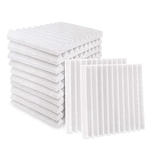 Tablero de Espuma AcúStica de 12 Piezas, Azulejo de CuñA de Estudio, Panel de Pared de Tratamiento de Estudio de PiráMide Insonorizado de Espuma AcúStica, Etc., 2.5X30X30Cm