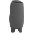 thumbnail image 6 of CosmoLiving by Cosmopolitan Black Ceramic Abstract Dual Opening U-Shaped Decorative Vase with Glossy Speckled Texture, 9" x 4" x 8", 6 of 10