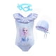 thumbnail image 1 of Traje de baño de princesa de Disney para niñas, Bikini de Frozen, Elsa, Rapunzel, para niños, Blancanieves, Ariel, traje de baño de una pieza para adolescentes, traje de baño de verano, 12-24M Gao Jinjia LED, 1 of 2