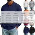 thumbnail image 2 of TOUMENY Men Sweater Casual Button Down Collared Long Sleeve Slim Fit Knitted Pullover Fall Winter Warm Solid Color Fashion Tops Orange XXXL, 2 of 6