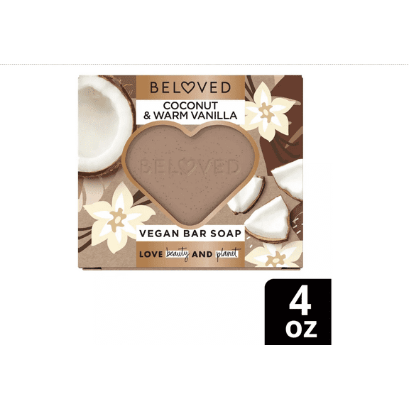 Beloved Coconut & Warm Vanilla Vegan Bar Soap - 4oz - 3 Pack