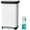 White, variant on Arlopu 13.2gal Trash Can, Stainless Stee Grabage Can with 15 Inner Bags & Rear Trash Bag Storage Compartment, Kitchen Step Trash Can with Lid & Built-In Deodorizer Box