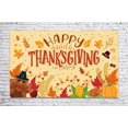 thumbnail image 1 of Happy Thanksgiving Banner Decorations - Turkey Day Fall Autumn Harvest Backdrop Background Party Supplies, 1 of 5