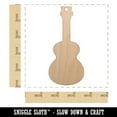 thumbnail image 2 of Ukulele Solid Wood Holiday Christmas Tree Ornament Unfinished DIY Pre-Drilled Craft, 2 of 7