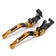 thumbnail image 4 of Adjustable Brake Clutch Levers CNC Aluminum Alloy Replacement for Yamaha MT25 MT?03 R25 R3Gold, 4 of 5