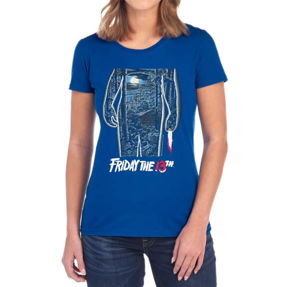 Friday The 13Th 13Th Poster Women's T Shirt, Royal, Small