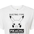 thumbnail image 3 of Pokémon - Electric Type - Juniors Cropped Cotton Blend T-Shirt, 3 of 5