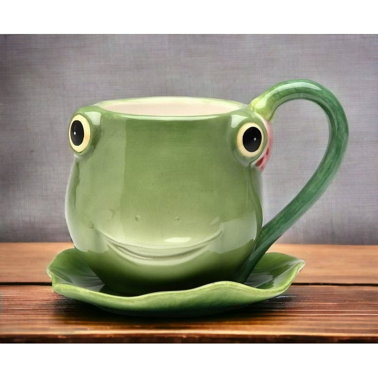 kevinsgiftshoppe Ceramic Fairy Frog Mug, Home Dcor, Gift for Her, Mom,  Spring Dcor, Cottagecore, Nature Lover Gift