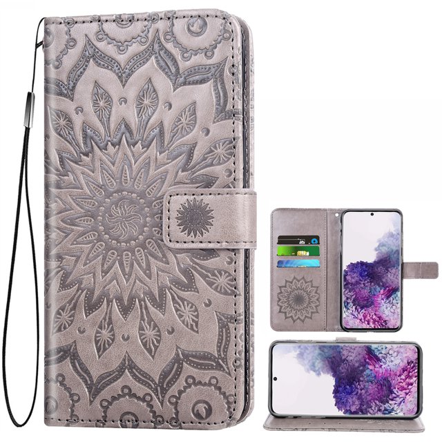 Étui de Téléphone pour Samsung Galaxy S20 Plus, Étui Portefeuille Folio à Rabat, Cuir PU avec Fentes pour Cartes de Crédit, Protection Intégrale Robuste, Support, Étui de Protection pour Téléphone pour Galaxy S20 Plus Hommes, Noir