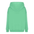 thumbnail image 5 of Spazoro Girls Swearshirts, Long Sleeve Hooded Solid Color Fall Winter Casual Pullover Tops for Girls Mint Green Size 13 T, 5 of 6