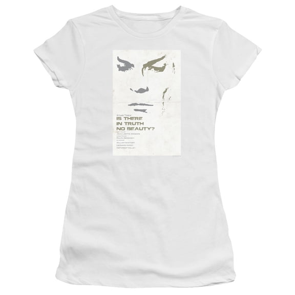 Star Trek Tos Episode 60 Junior Women's Sheer T-Shirt White