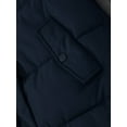 thumbnail image 6 of GGleaf Women's Winter Thicken Puffer Coat Warm Snow Jacket with Removable Hood Fashions Long Jacket Navy Small, 6 of 9