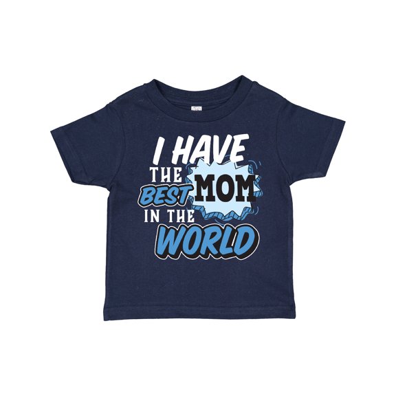 Inktastic I Have the Best Mom in the World with Speech Bubble Boys Toddler T-Shirt