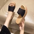 thumbnail image 6 of Elecsop Sandals Women, Comfortable Open Toe Slip-On Platform Sandals Women, Espadrille Wedge Sandals for Women, 6 of 6