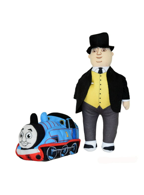 Thomas the Train and Conductor 7-11 Inch Stuffed Plush Toy Character Set