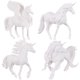 thumbnail image 2 of FELTECHELECTR 4 piezas de manualidades para niños, juguetes de pintura, esculturas de unicornio blanco, regalos de fiesta, 2 of 6
