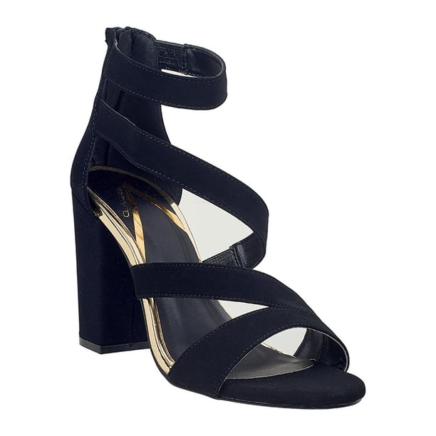 Zapatillas Abiertas Mujer Cruzadas Negro Formales Casuales negro 23 Clasben 024D4Y