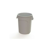 Impact Products Plastic Trash Can Container, 20 Gallon, White | 1 Each by IMPACT
