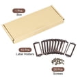 thumbnail image 3 of Unique Bargains 83x30mm Drawer Tag Label Metal Label Holder File Tag Frames Copper Tone 10 Pack, 3 of 6
