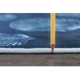 thumbnail image 2 of Novelty 20x30 Area Rug (1'8'' x 2'6'') Shell Navy, Steel Blue Living Room Easy to Clean, 2 of 4
