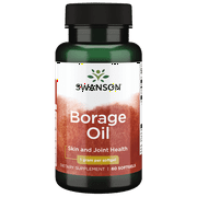Swanson Borage Oil 1 G 60 Softgels