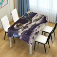 thumbnail image 4 of Yayeee Tablecloths 60" x 108" Rectangle Wrinkle Resistant Party Table Cover, Beige Astronaut, 4 of 8