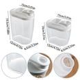 thumbnail image 3 of Dry Storage Container Airtight Kitchen Cereal Dispenser Food Storage Pantry Organization Stackable Canister for Flour Rice Coffee Beans Snacks Pet Food Bpa Free Space , A Food Storage Container, 3 of 9