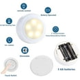 thumbnail image 5 of 2 Pack Battery Operated Light Bulbs for Lamps with Remote,Replacement AA Bulbs,Battery Powered LED Puck Lights With E26 Screw in Non Electric Wall Sconce and Pendant light Fixture, 5 of 10